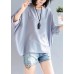 Mu o neck Batwing Sleeve chiffon For Women Outfits gray tops Summer