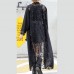 boutique black tulle cardigans plus size wild patchwork traveling dress 2018 long sleeve maxi dresses