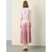 Ethereal Artistic Print Single-Breasted Viscose Top Ethereal Artistic Print Single-Breasted Viscose Top