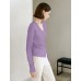V-Neck Ruched Waist Long Sleeve Top