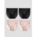 4Pcs Sexy Lace Silk Jersey Panties for Women (Bra NOT Included)