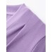V-Neck Ruched Waist Long Sleeve Top