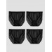 4Pcs Sexy Lace Silk Jersey Panties for Women (Bra NOT Included)