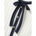 Contrast Bow Detail Knit Cardigan Contrast Bow Detail Knit Cardigan
