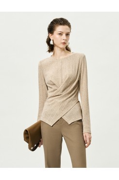 Slim Fit Long-Sleeve Lightweight Knit Top