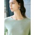 Sage Green Tencel-Linen Blend Sequin Knit Top Sage Green Tencel-Linen Blend Sequin Knit Top