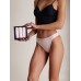 3Pcs Pure Silk Sexy Lace Flower Thong Panties (Bra NOT Included)