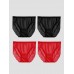 4Pcs Sexy Lace Silk Jersey Panties for Women (Bra NOT Included)