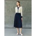 Contrast Bow Detail Knit Cardigan Contrast Bow Detail Knit Cardigan