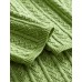 Ribbed Pattern Long Sleeve Knit Top