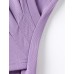 V-Neck Ruched Waist Long Sleeve Top