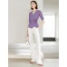 V-Neck Wrap Ribbed Top