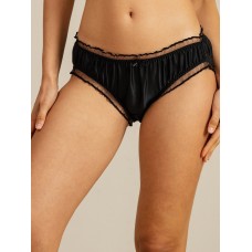 Pure Silk Comfort Ruffle Sheer Trim Panty